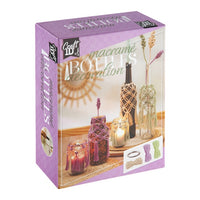 Kit di macramè per la decorazione di bottiglie