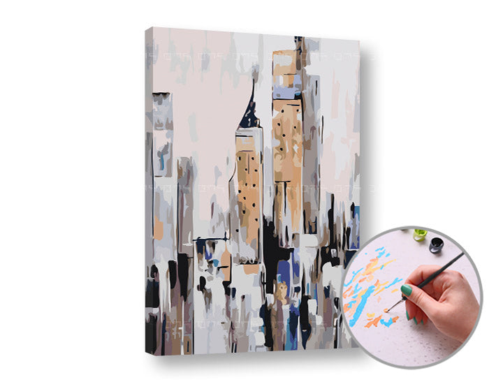 Kit di pittura per numeri - Città astratta