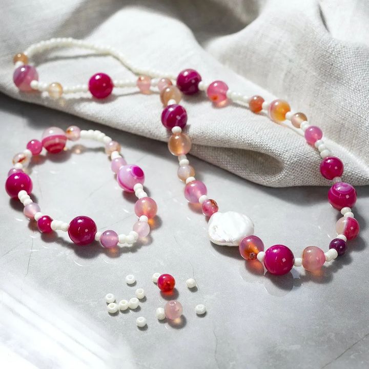 Kit per la creazione di gioielli creativi - Mix rosa