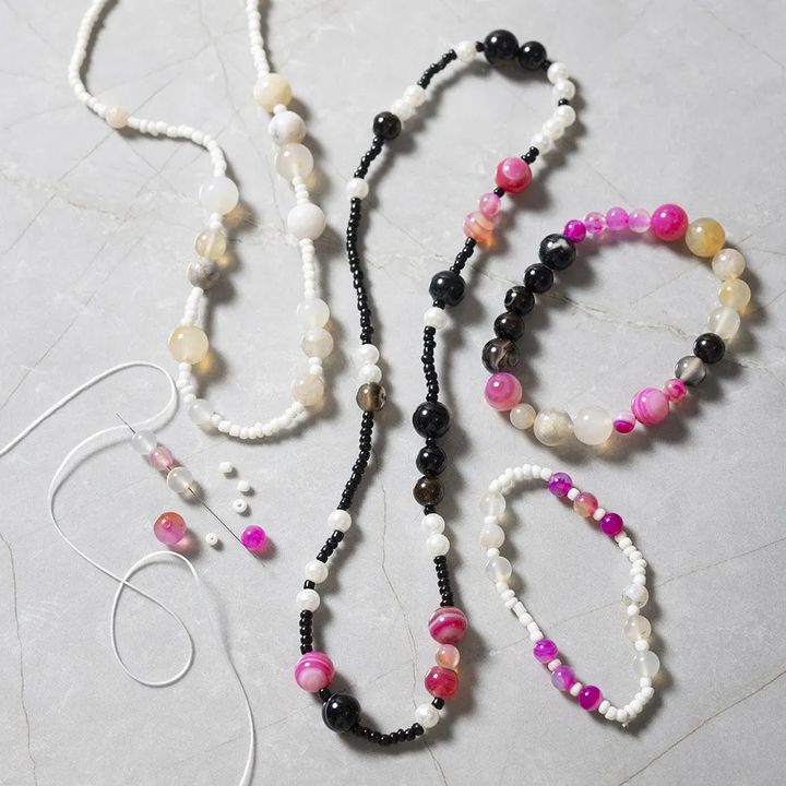 Kit per la creazione di gioielli creativi - Mix rosa