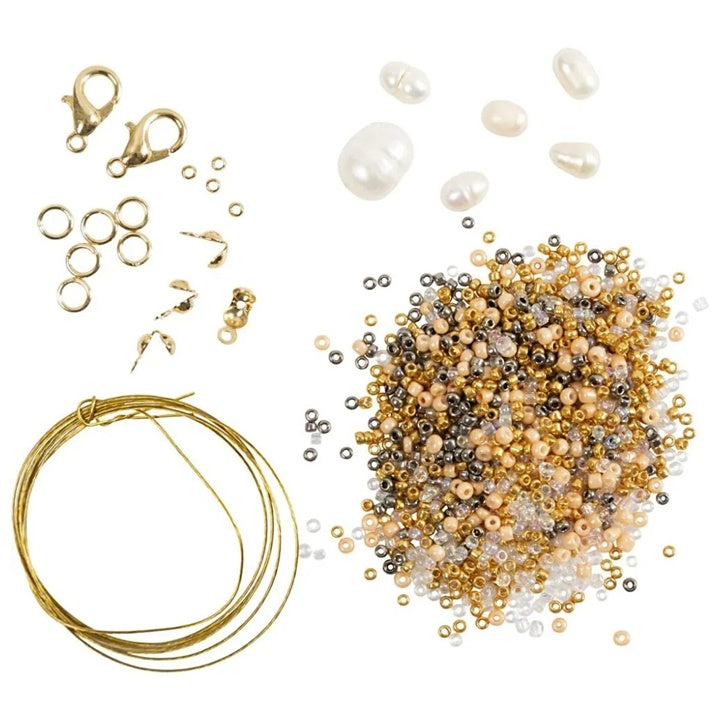 Kit per la creazione di mini bracciali e collane di perline
