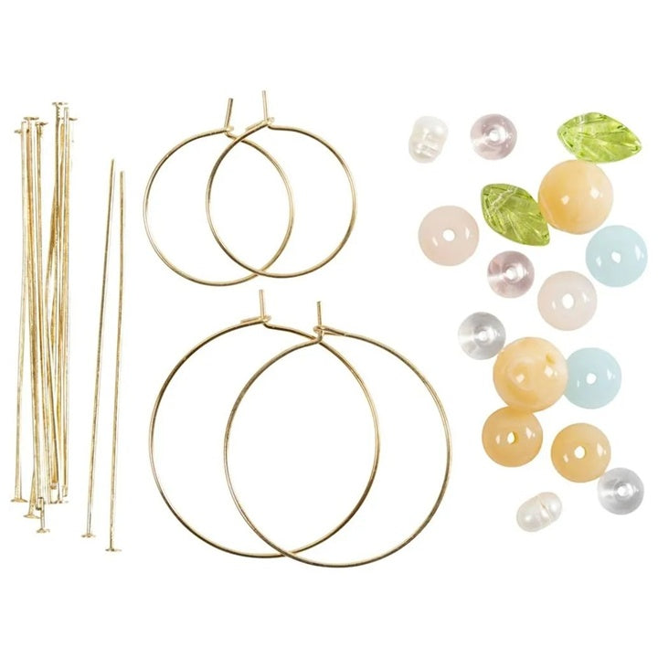 Kit per la creazione di mini orecchini di perline con basi circolari