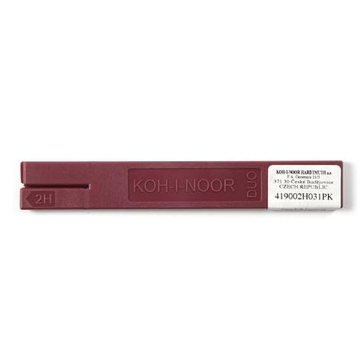 KOH-I-NOOR DUO Conduttori in grafite da 2 mm 2 pz. | Vari livelli di durezza