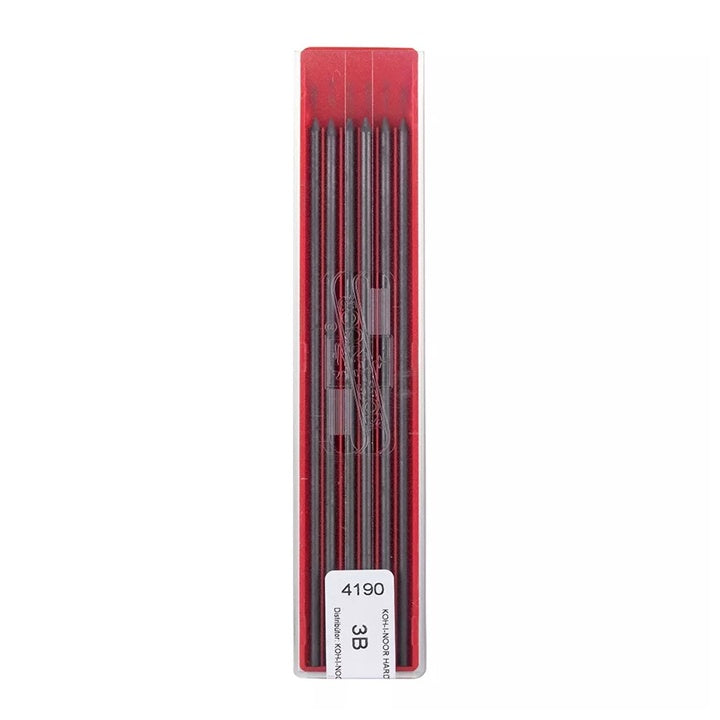 KOH-I-NOOR Matite di grafite 3B da 2,5 mm - Set di 6 matite