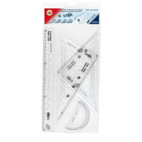 KOH-I-NOOR Set di geometria grande / 4 pezzi, grado scolastico