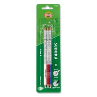 KOH-I-NOOR Sudoku Matite di grafite 3 pz. con gomma