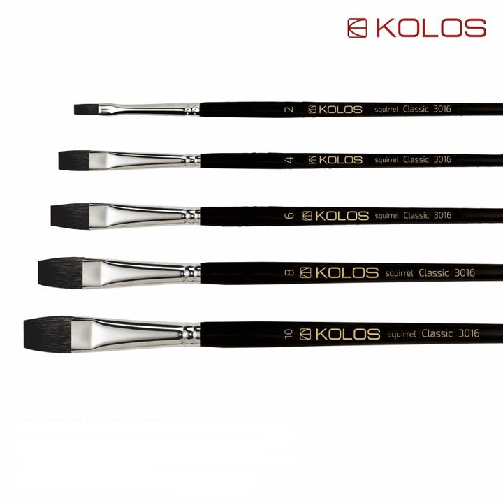 Kolos Classic 3016 Spazzola piatta per capelli di scoiattolo | Varie dimensioni