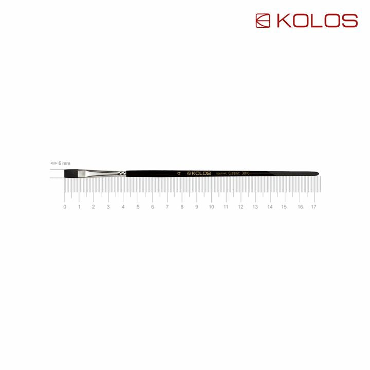 Kolos Classic 3016 Spazzola piatta per capelli di scoiattolo | Varie dimensioni