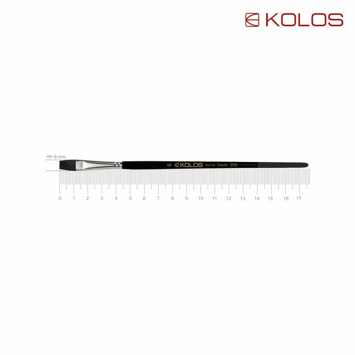 Kolos Classic 3016 Spazzola piatta per capelli di scoiattolo | Varie dimensioni