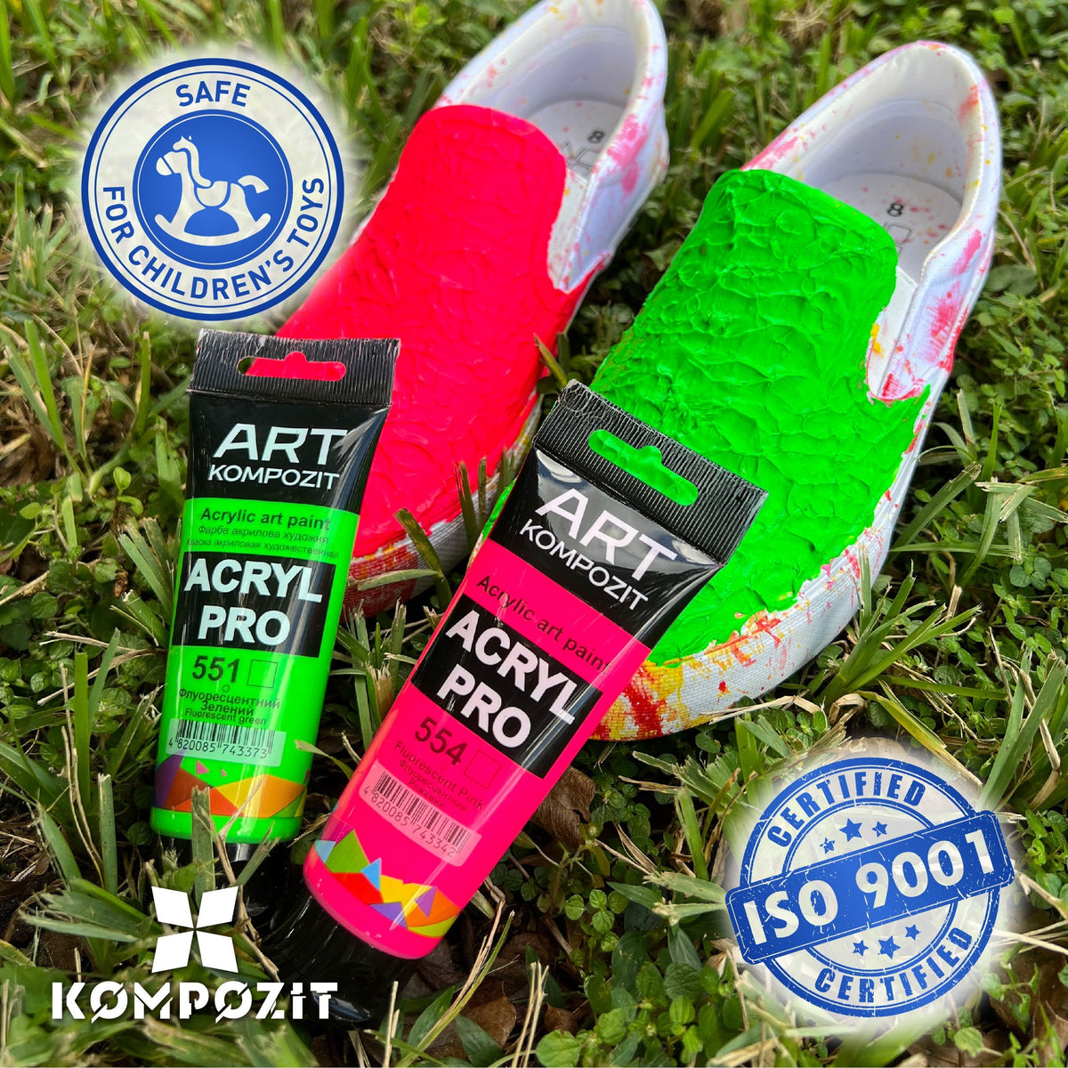 Vernice acrilica fluorescente ACRYL PRO ART Kompozit 75 ml