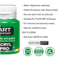 Set di vernici acriliche Kompozit ACRYL PRO