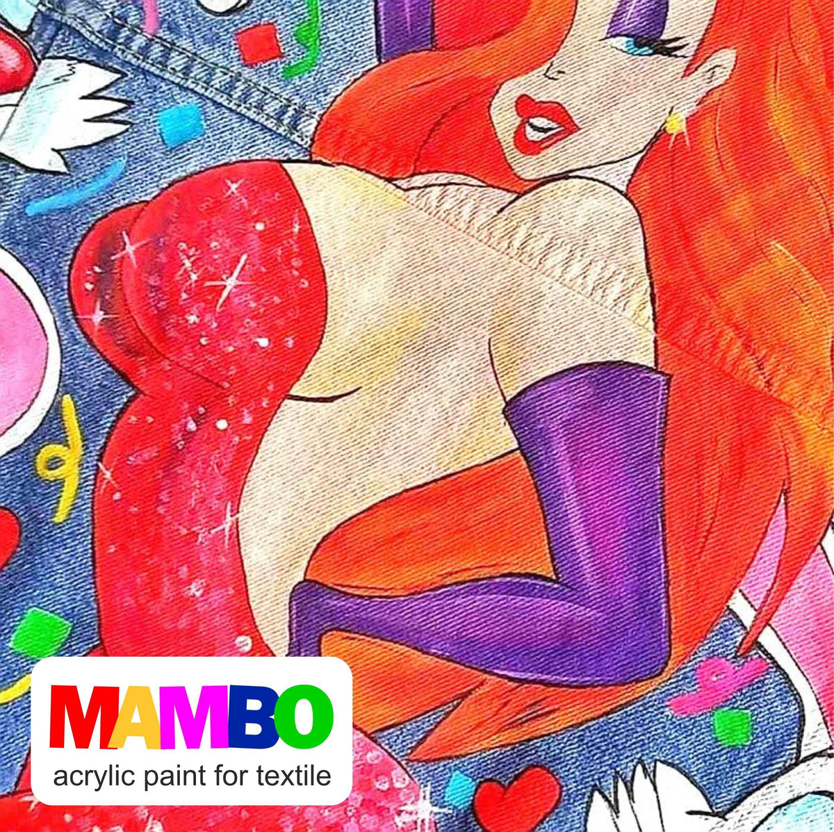 MAMBO Vernice acrilica per tessuti e pelle 50ml
