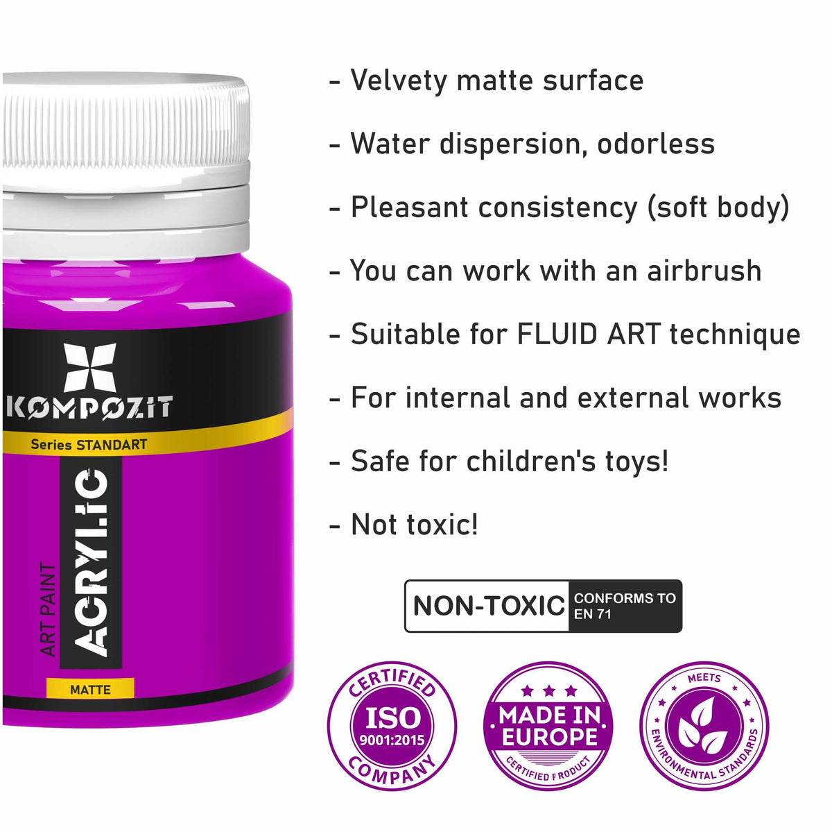 Colore acrilico Kompozit STANDART 20 ml