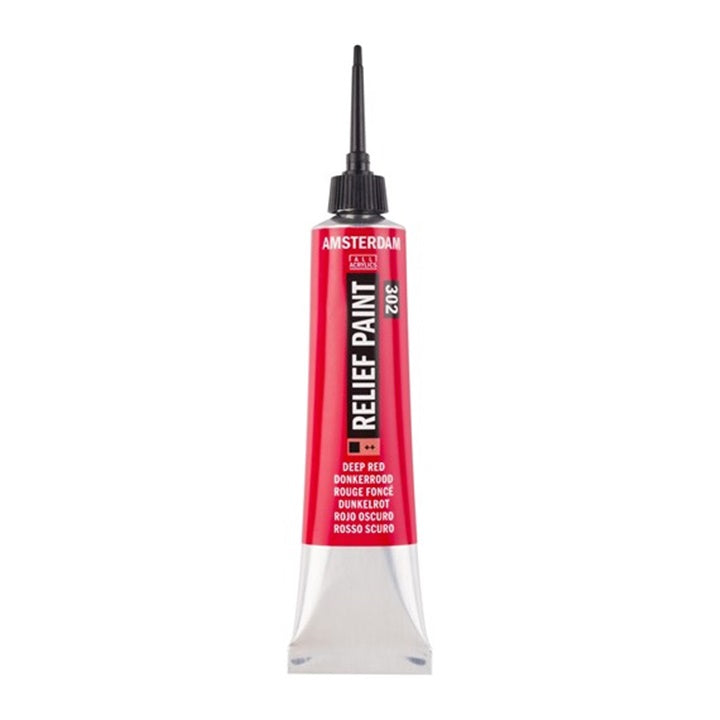 Contour AMSTERDAM Relief Paint 20 ml – profondo rosso