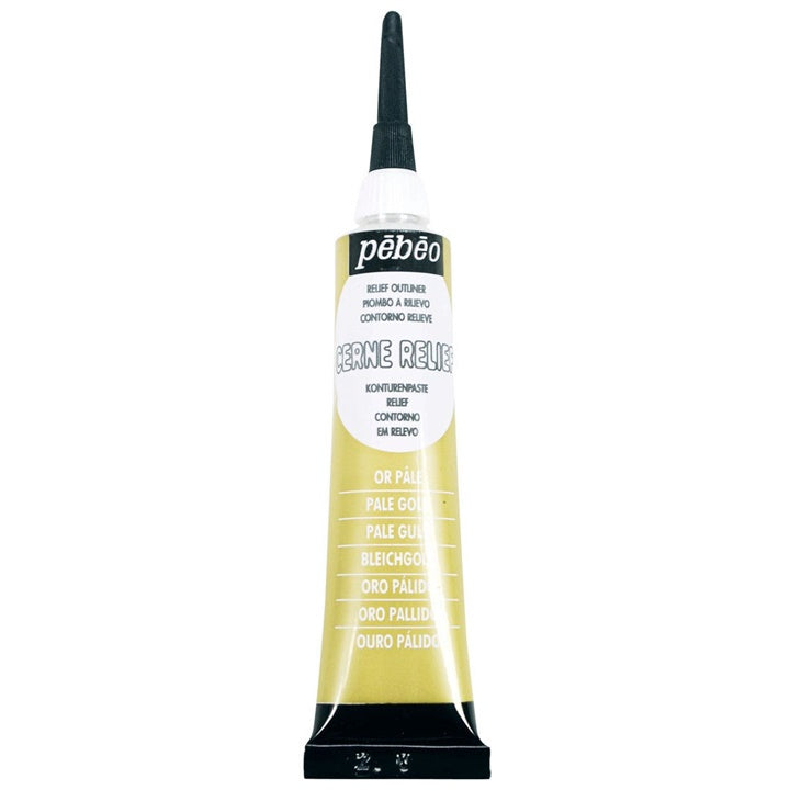 Contorno Pebeo Cerne Relief 20 ml – Pale Gold