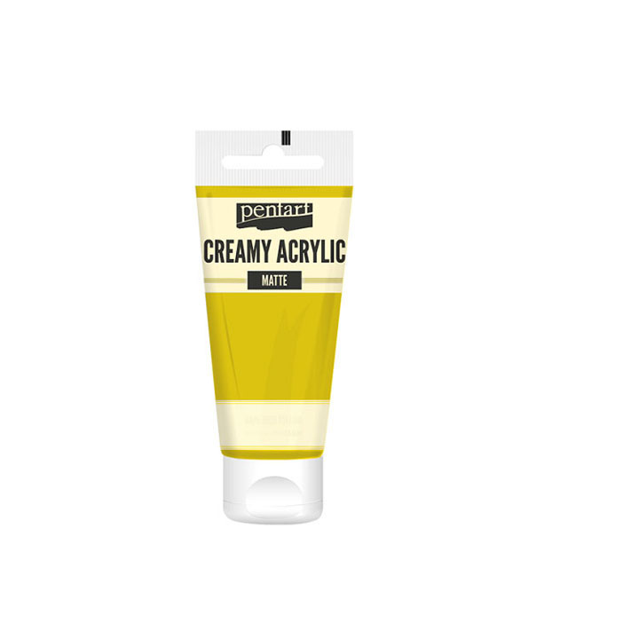 Colore acrilico cremoso opaco Pentart 60 ml – Yellow