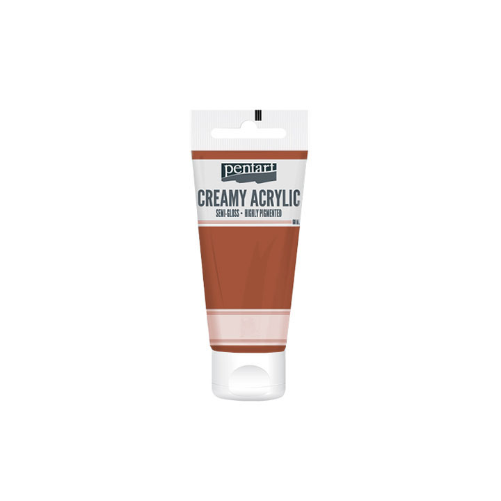 Colore acrilico cremoso semilucido Pentart 60 ml – Red-brown clay