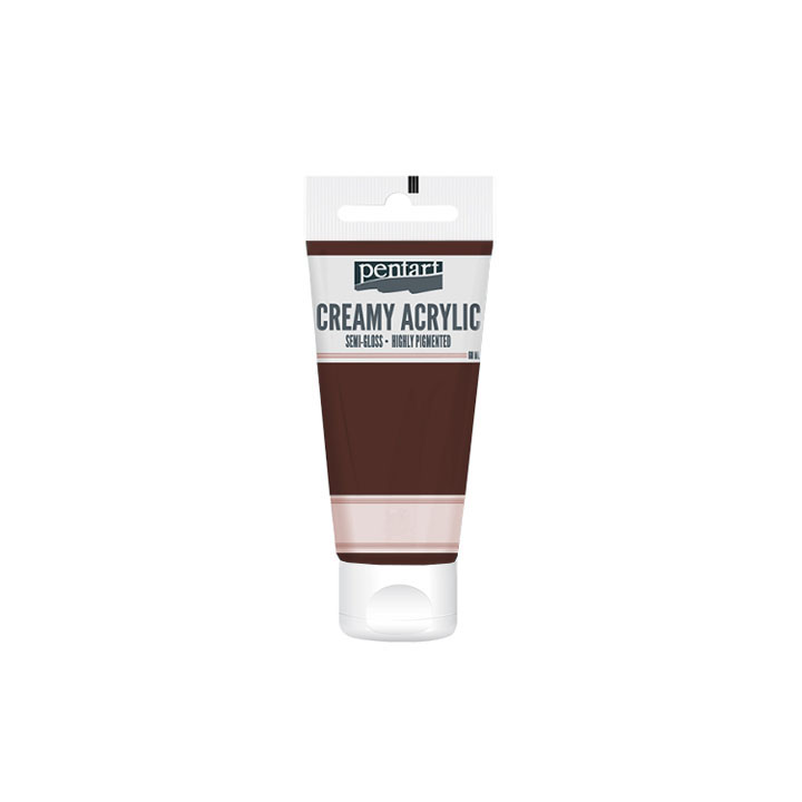 Colore acrilico cremoso semilucido Pentart 60 ml – Brown