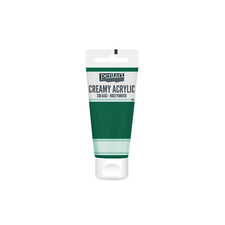 Colore acrilico cremoso semilucido Pentart 60 ml – Grass green