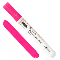 Penna in vetro e porcellana KREUL Metallic / Neon – Rosa Neon