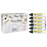 KREUL Set di 6 candele a penna da 25 ml Hello Baby