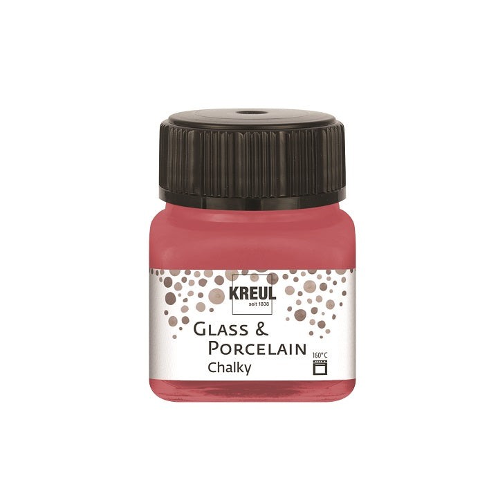 Colori per vetro e porcellana Chalk Kreul 20 ml – Cozy Red