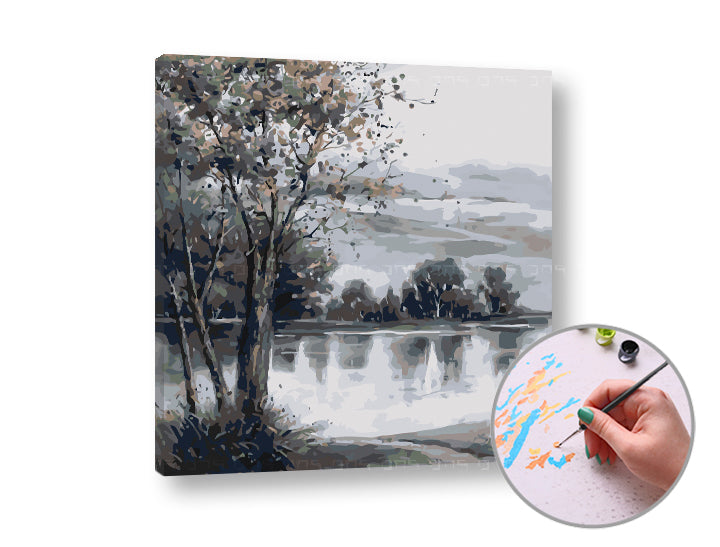 La pittura per numeri al JAZER – sul telaio