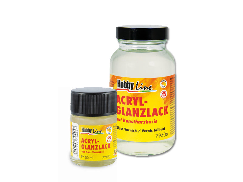 Lacca lucida a base di resina sintetica Hobby Line 50 / 250 ml | volumi diversi