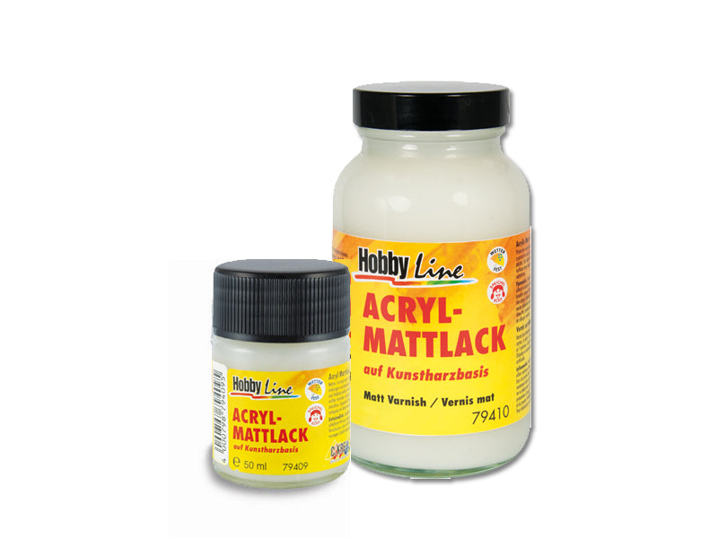 Lacca opaca a base di resina sintetica Hobby Line 50 / 250 ml | volumi diversi