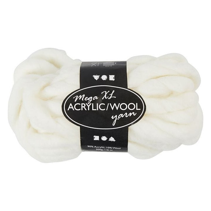 Lana - massiccia 300 g | diverse tonalità - bianco