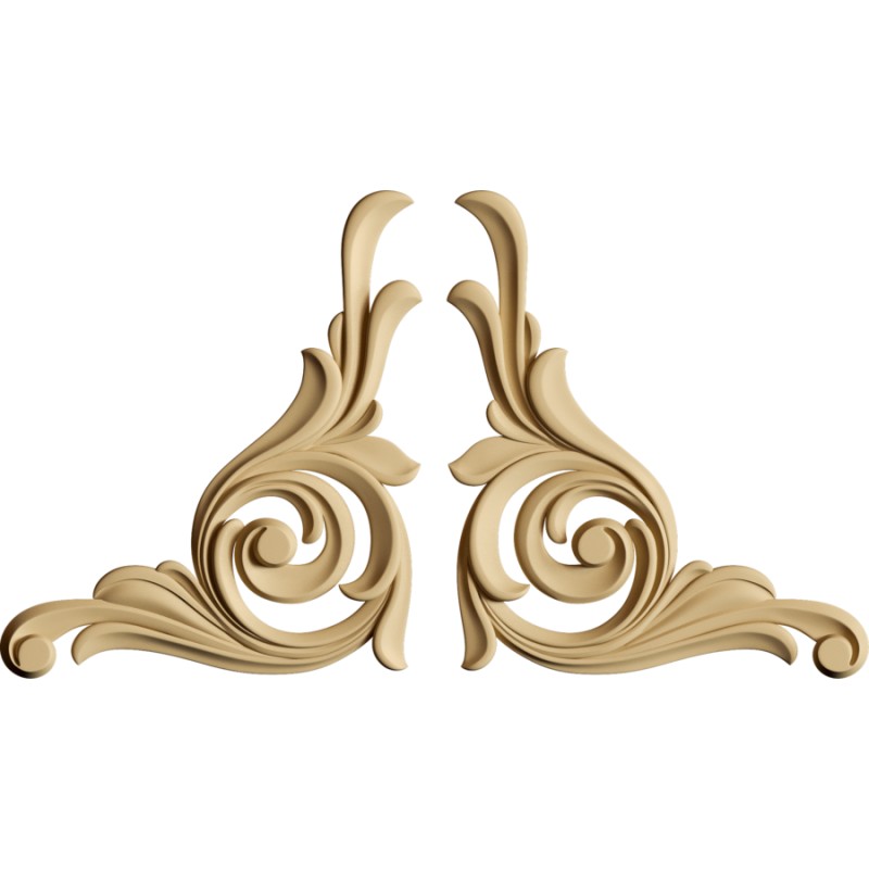 Legno elastico 6.8 x 5.8 x 0.8 cm - 2 pezzi