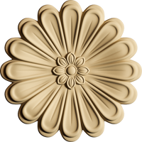 Legno flessibile Pentart RZ 0950 sfera floreale 5 cm