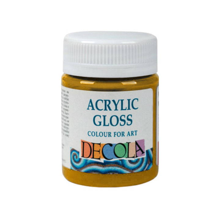 Colore acrilico lucido Decola 56 ml – Yellow Medium
