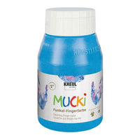 Colori a dita lucidi per bambini MUCKI 500 ml – blu diamante