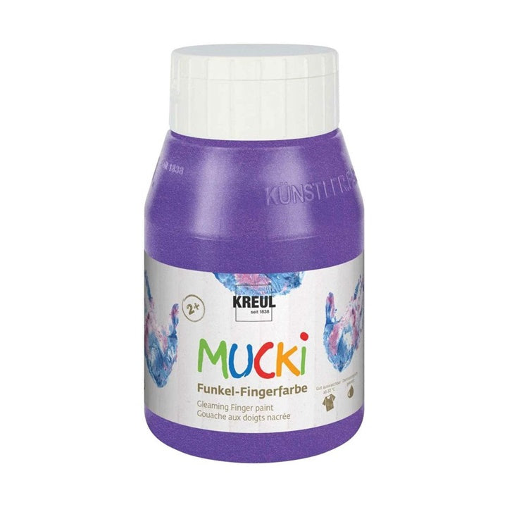 Colori a dita lucidi per bambini MUCKI 500 ml – viola magico