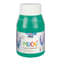 Colori a dita lucidi per bambini MUCKI 500 ml – verde smeraldo