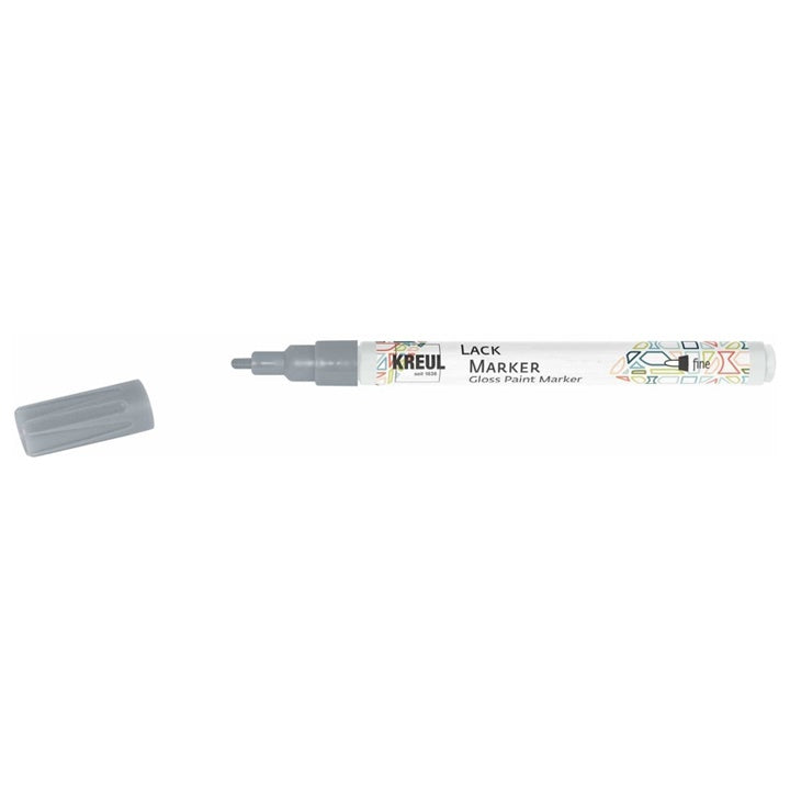 Pennarello a vernice lucida Kreul fine – argento