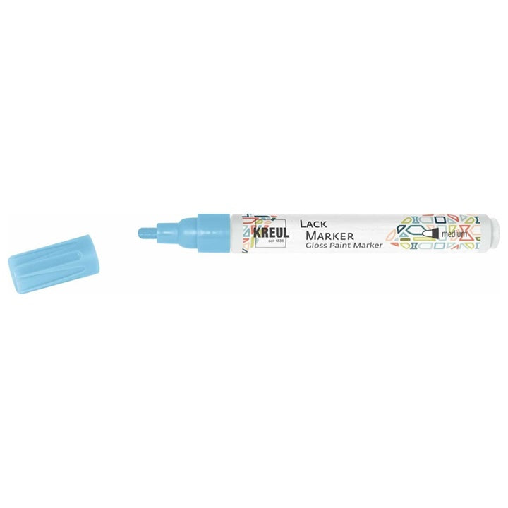 Pennarello a vernice lucida Kreul medium – azzurro