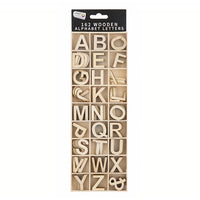 Lettere dell'alfabeto in legno - set da 162 pezzi