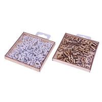Lettere dell'alfabeto in legno Craft Sensations 104 pezzi | colori diversi