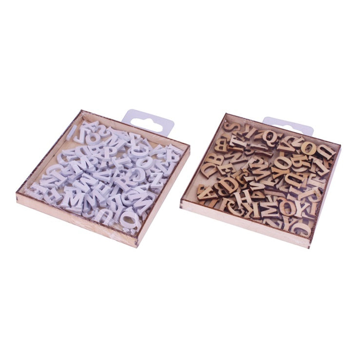 Lettere dell'alfabeto in legno Craft Sensations 104 pezzi | colori diversi