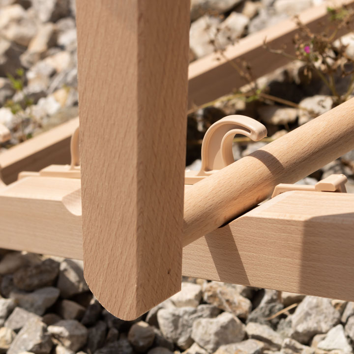 Lettino da giardino in legno ARTMIE