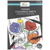 Libro da colorare Fiori per il disegno con il pennarello