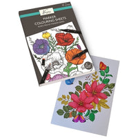 Libro da colorare Fiori per il disegno con il pennarello