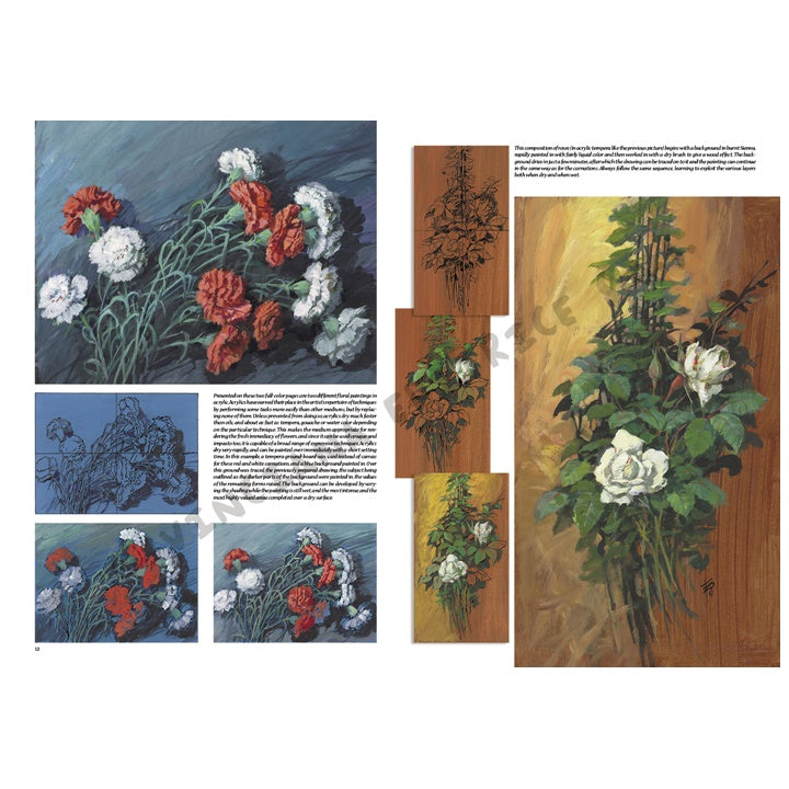 Libro da disegno Leonardo Collection 21 Fiori