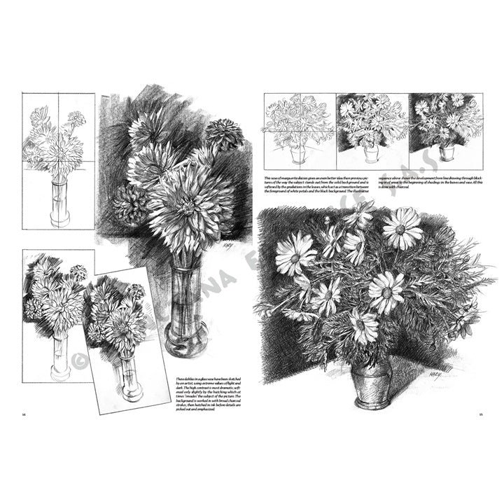 Libro da disegno Leonardo Collection 21 Fiori