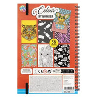 Libro di attività "Colora per numero" 23×16 cm - 36 fogli con 12 colori