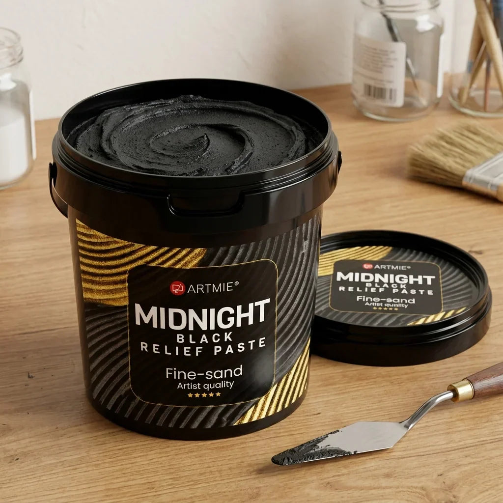 3D pasta per goffratura nera ARTMIE Midnight | sabbia fine di peso diverso