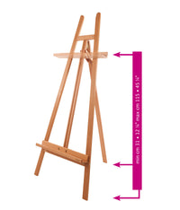 Cavalletto da studio a lira in legno di faggio Mabef