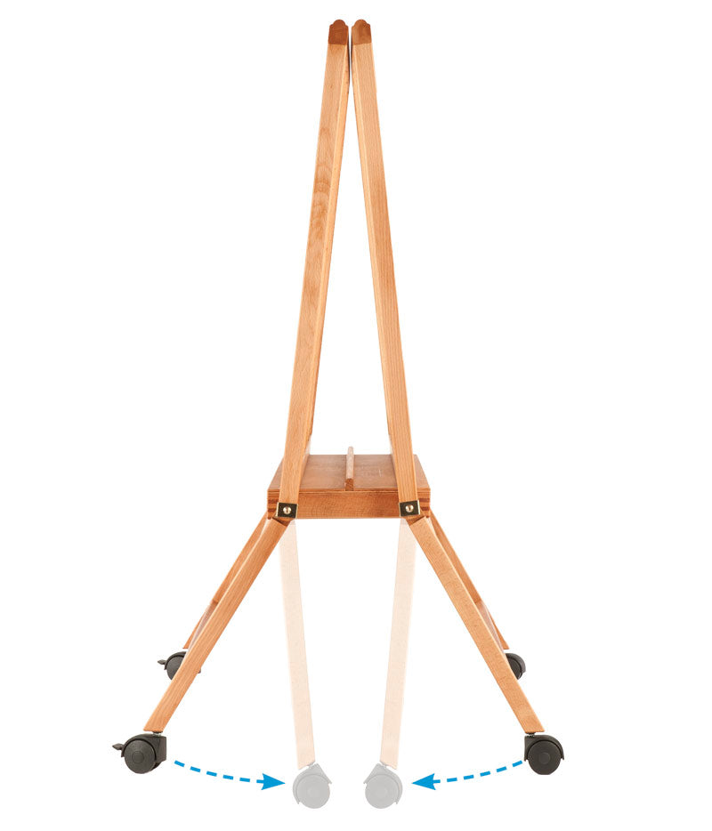 MABEF M/40 Portalistini grande pieghevole su ruote per stampe e disegni